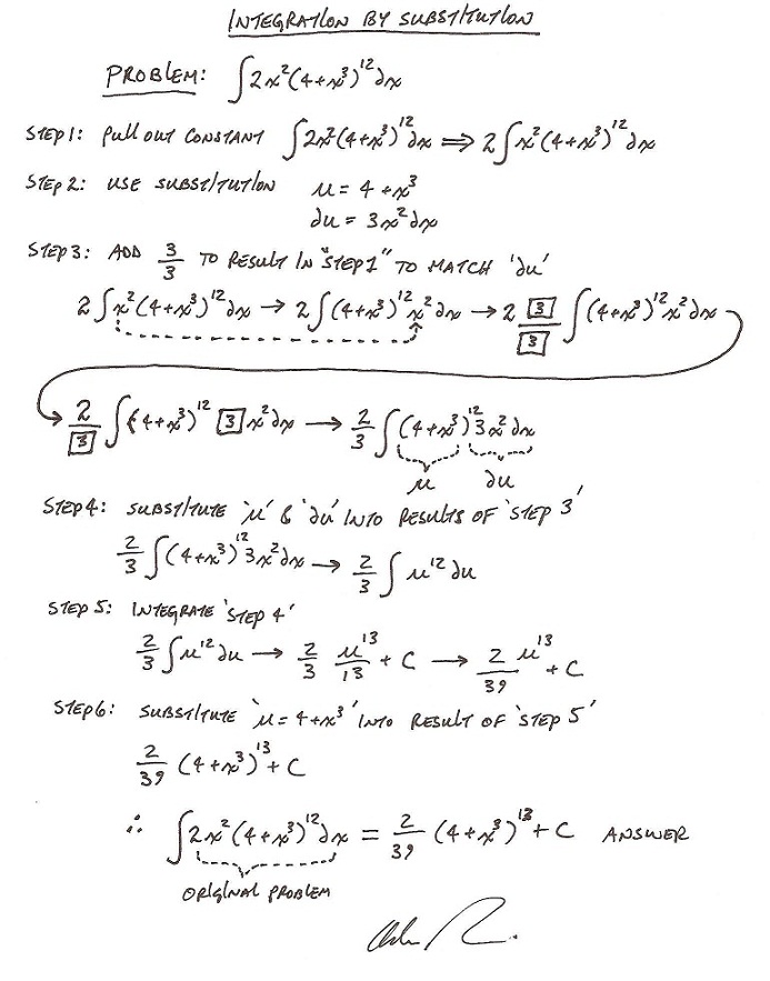 Integration By Parts Example 1
