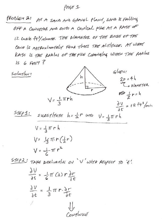 Related Rate Calculus Problem