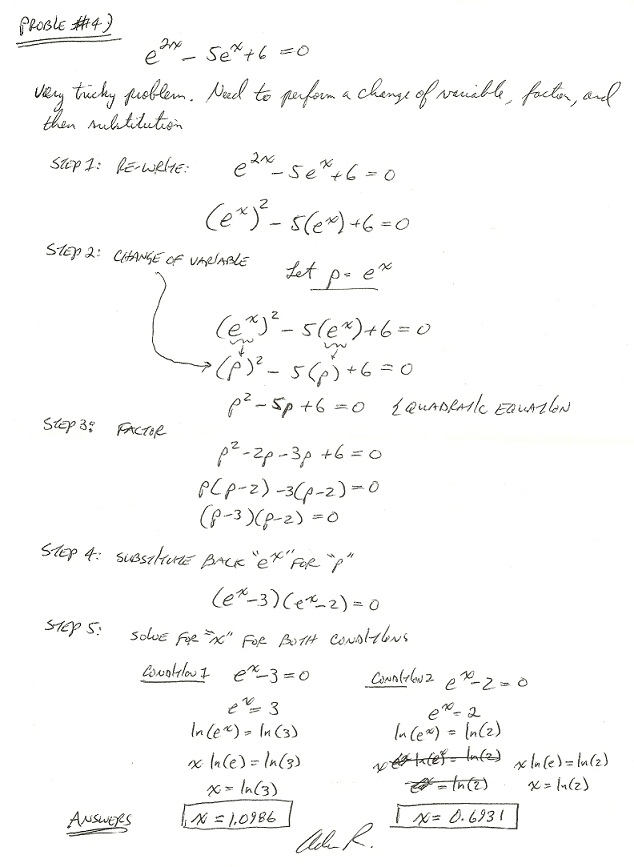 Precalculus Exponential Equations